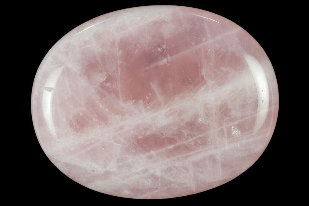 rose quartz polished stone