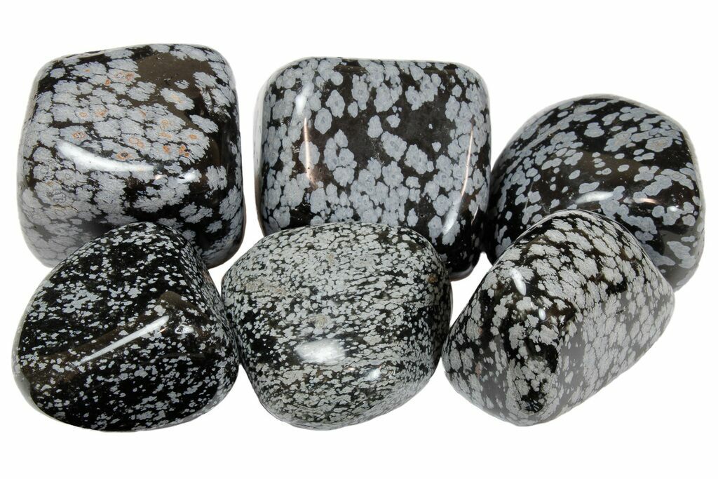 Large Tumbled Snowflake Obsidian 1 1 2 Size For Sale Fossilera Com