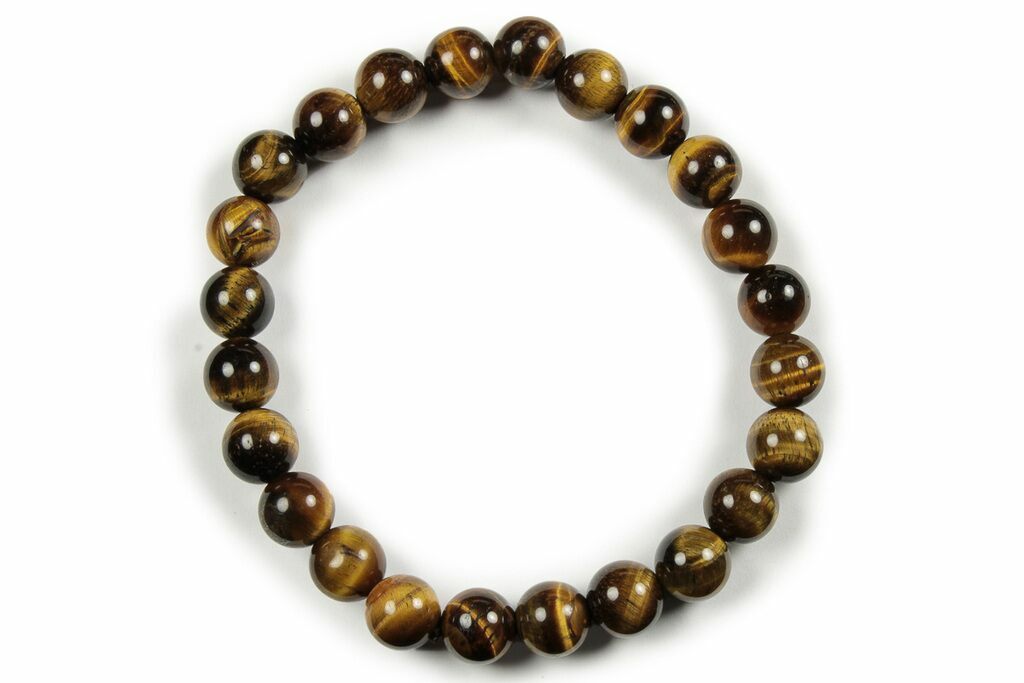 Tiger's Eye Stone Bracelet - Elastic Band