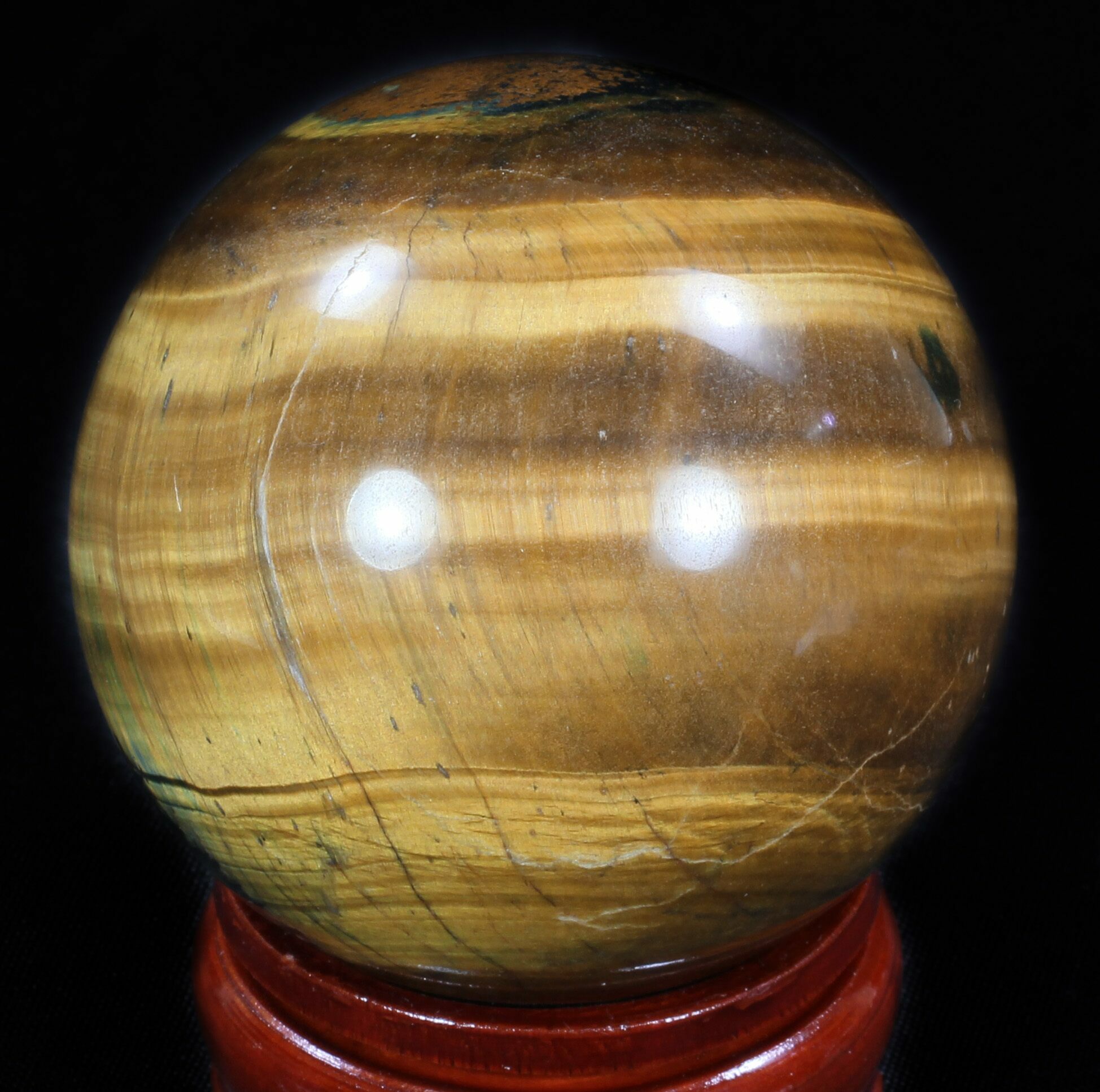 Top Quality Polished Tiger Iron Tiger S Eye Sphere For Sale