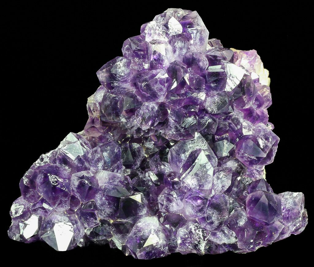 6" Wide, Dark Purple Amethyst Cluster - Large Crystals For Sale (#57204