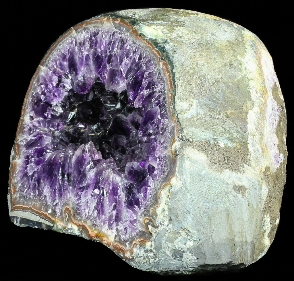 purple amethyst geode